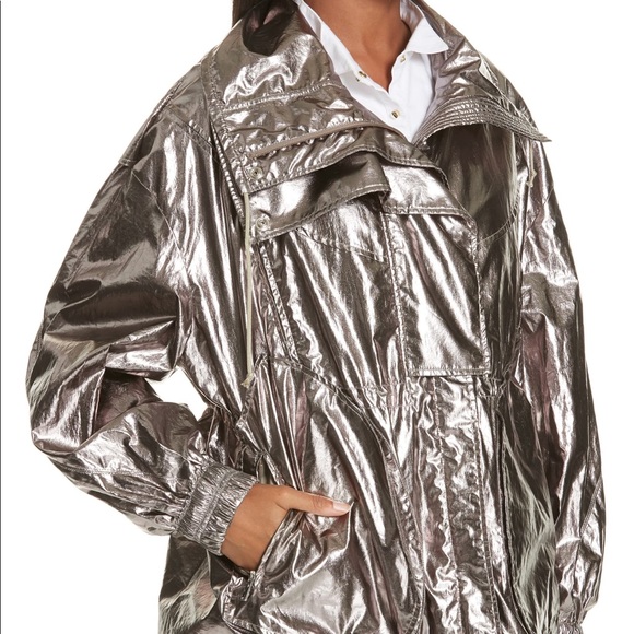 Jason Wu Metallic Foil Drawstring Jacket NWT - Picture 4 of 8